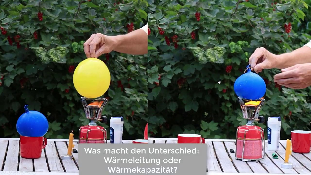Wärmelehre Experiment: Kochender Luftballon