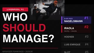 The Next Gaffer: Liverpool's Biggest Decision #liverpool #newmanager #fsg #slotout #liverpoolfans