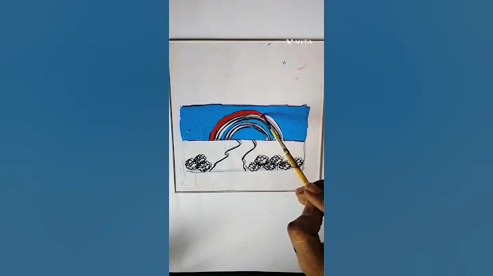 beautiful rainbow glass painting #trending #viral #shorts #glasspainting #art
