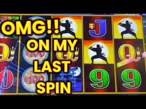 EPIC COMEBACK! MASSIVE JACKPOT ON NINJA MOON DOLLAR STORM SLOT MACHINE LIVE PLAY