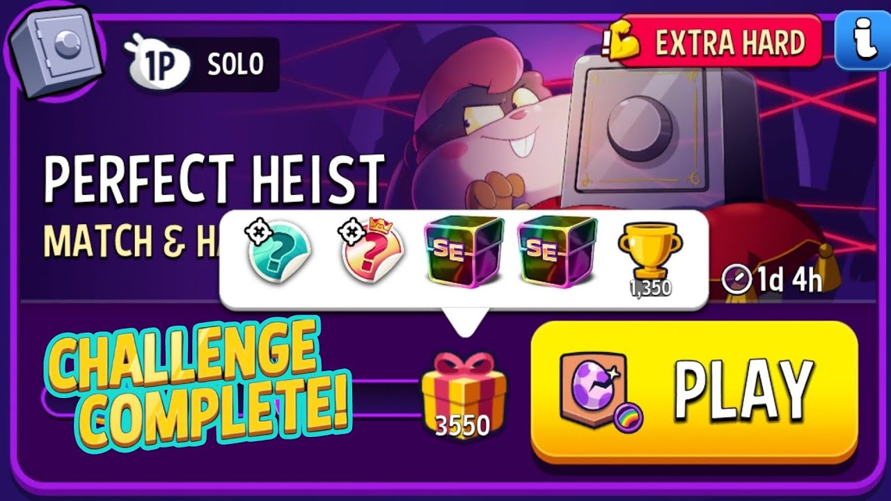 Extra Hard Match & Hatch Rainbow Match Masters Solo Challenge Score 3550 10 Moves 