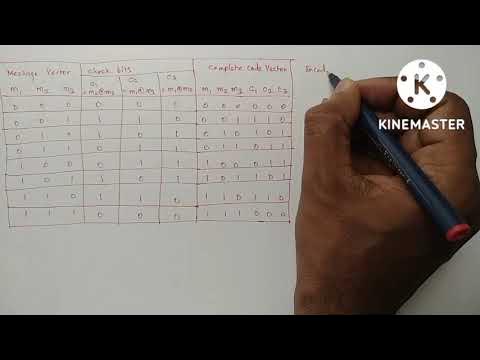 Linear Block Codes Example 1 - YouTube
