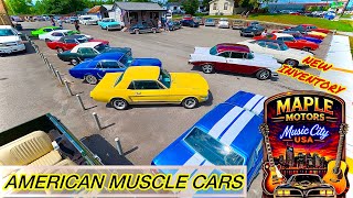 Classic Cars Maple Motors Lot Walk 6/29/26 Every Price , Hoods Up Hot Rods American Muscle Vintage