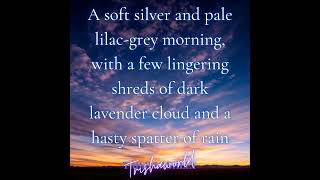 Good morning from Trishaworld 835!