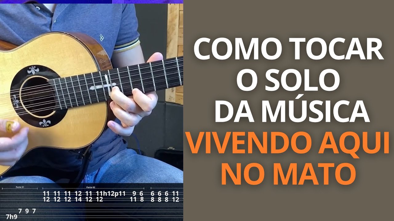 Como tocar o solo da música VIVENDO AQUI NO MATO na VIOLA CAIPIRA (Solos de Viola Caipira Ep14)