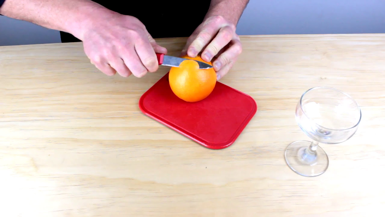 How To Add A Twist Of Orange To A Cocktail Youtube