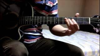 Naruto Shippuden OP 12 - Moshimo guitar cover (overdub)