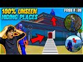 Garena Free Fire - Top 6 Hiding Places 100% Unseen || You Never Know😱 - Garena Free Fire
