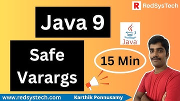 # 213 Java 9 | SafeVarargs Annotation Enhancement in Java 9 | RedSysTech