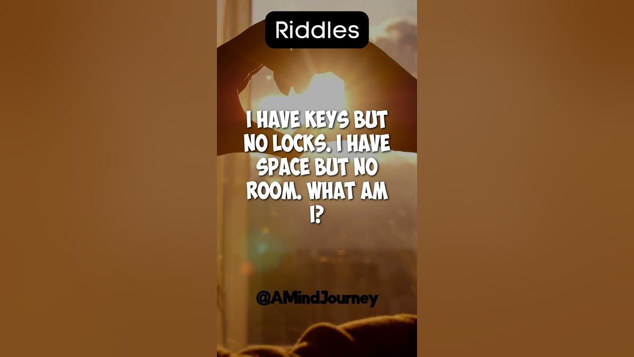 I have keys but no locks. I have space but no room. What am I? YouTube