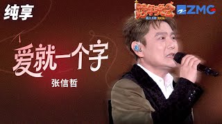 【纯享版】张信哲《爱就一个字》 2025-2026浙江卫视跨年晚会 20251231
