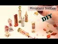 Miniature bottles and charms- Resin- DIY- tutorial