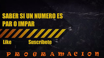 Saber si un numero es par o impar en java