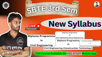 bihar polytechnic 3rd semester civil engineering new syllabus|sbte bihar 3rd semester civil engg.|