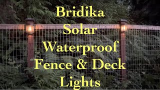 Bridika Brand Outdoor Solar Wall and Fence Lights Unboxing and Review [Bridika Outdoor Solar Lights]
