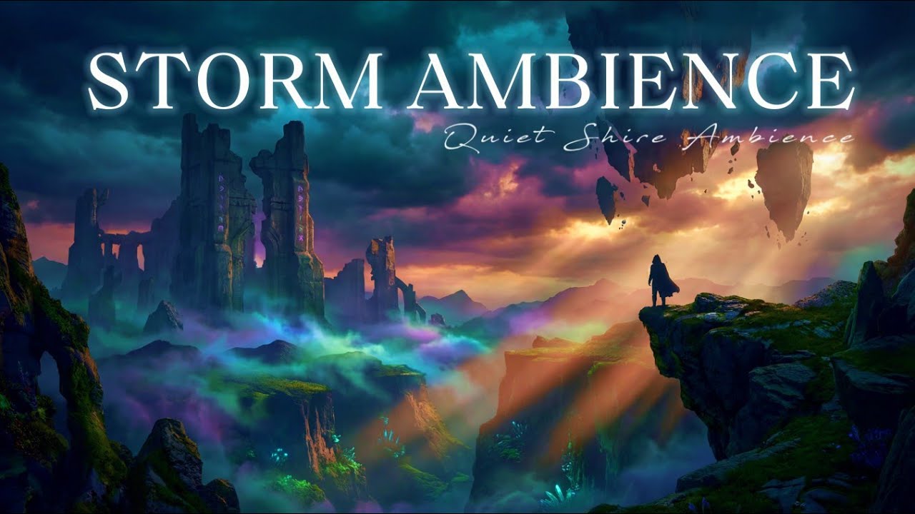 Watching the Storm Roll In 🌩️ Dramatic Dark Ambience | Thunder & Wind Sounds [Day 10]