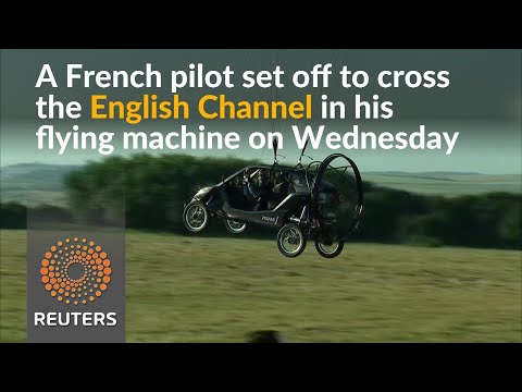 French pilot crosses English Channel in a flying car - French pilot crosses English Channel in a flying car