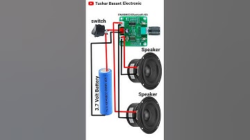PAM8403 BLUETOOTH Audio Amplifier Connection #shorts
