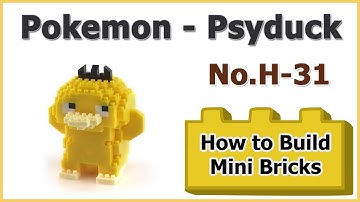 How to Build Mini Blocks Pokemon Psyduck H-31 Review Instructions Specifications