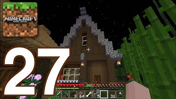 Minecraft: Pocket Edition Part 27 - Gameplay Walkthrough - Building Storages (Android,iOS)