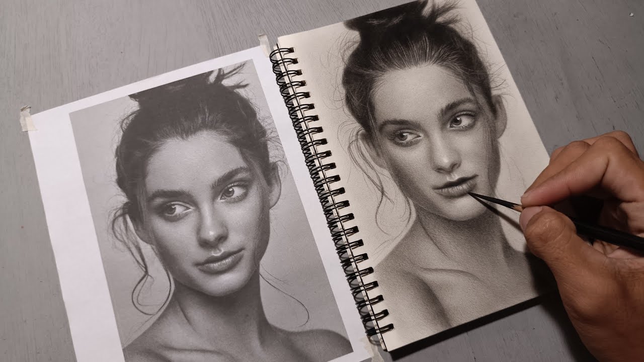 Olivia Ciarfella | Charcoal&PENCIL Drawing - YouTube