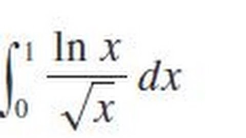 Integrate ln x / sqrt(x) dx from x=0 to 1