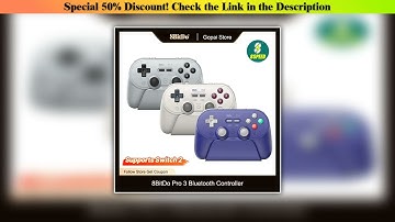 Editor’s Choice 8BitDo Pro 3 Wireless Bluetooth Controller TMR Joysticks, with Charging Dock  for S