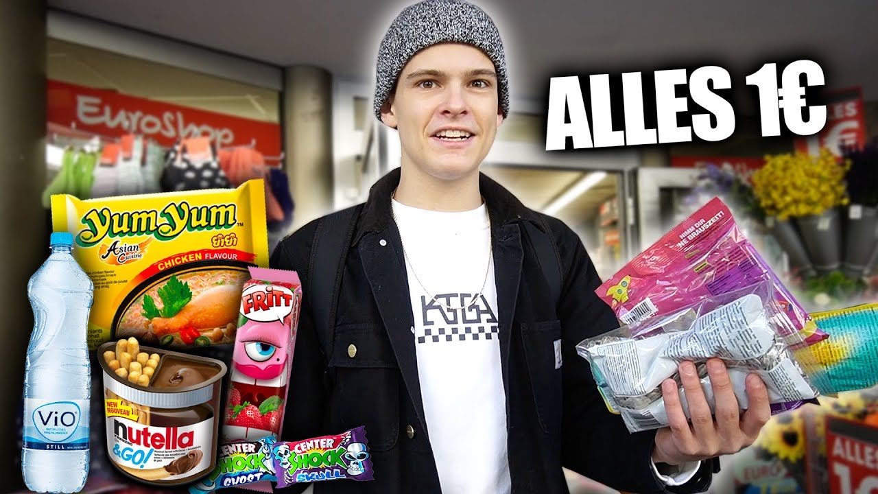 1 TAG NUR VON 1€ SHOP ESSEN ERNÄHREN!