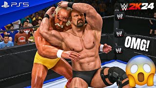 WWE 2K24 - Stone Cold vs. Hulk Hogan - WrestleMania Main Event Match | PS5™ [4K60]