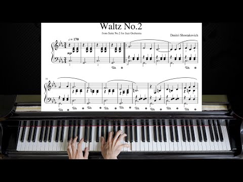 Dmitri Shostakovich - Waltz No. 2 (from Suite for Variety Orchestra) | Piano with Sheet