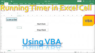 Running Timer in Excel Cell Using Excel VBA | Easy Excel VBA idea | # Neo All Tech