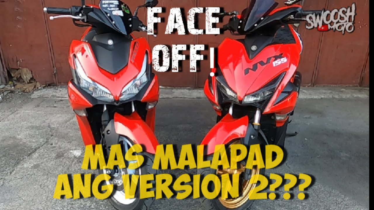 AEROX 2021 version 2 VS AEROX version 1 side by side comparison