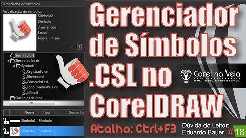 Como usar Gerenciador de Símbolos CSL no CorelDRAW