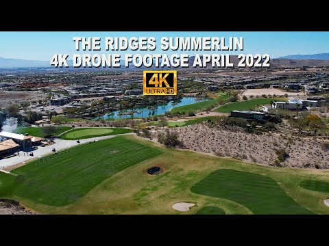 The Ridges Summerlin 4K Drone Footage April 2022