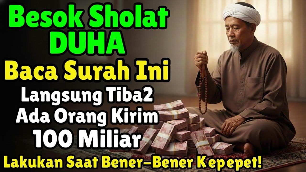 💰Allah Antar 100 Miliar Ke Rumahmu,Baca Surah Ini Saat Sholat Dhuha, Allah Kirim Rezeki Tanpa Henti💰