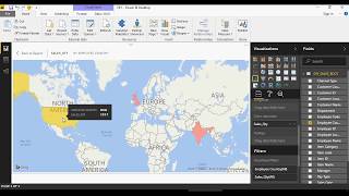 Power BI - Do it Yourself Tutorial - Maps, Clustered & Stacked Visualization - DIY -4-of-50