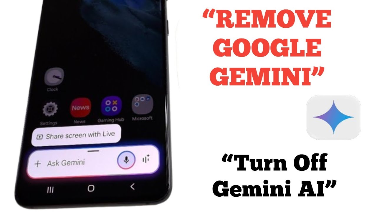 How to Remove Google Gemini From Android Phone (Turn Off Gemini AI ...