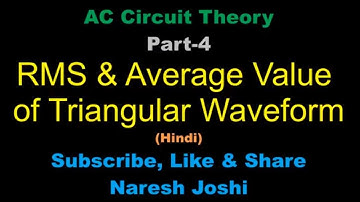 AC Circuit Theory RMS and Average Value of Triangular Wave  #BEEE  #BEE #rms #ACcircuit