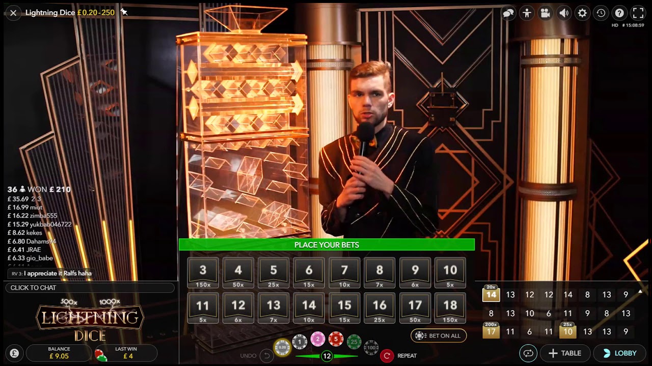 Lightning Dice (Evolution Gaming) - Gameplay - YouTube