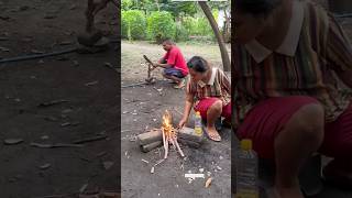 “He Was Scared of a Fire… So He Did This 😳🔥” #funny #laugher #comedy #shortvideo #dontlaught #comedy