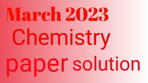 12th science chemistry paper 2023 solution|| Chemistry paper solution 2023 12th