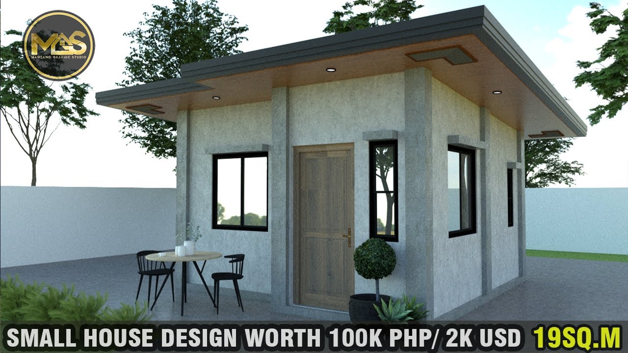 Small House Design Idea (19sq.meter) 1 Bedroom - YouTube