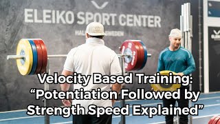 Velocity Based Training with my Flex Unit: Potentiation Followed by Strength Speed
