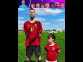 Footballers And Height😱☠️ #shorts #football #height #ronaldo #soccer