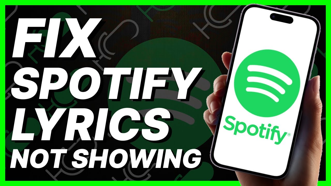 How To Fix Spotify Lyrics Not Showing (2024) - YouTube