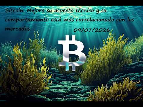 Bitcoin. Mejora su aspecto técnico y su comportamiento está más correlacionado con los mercados.