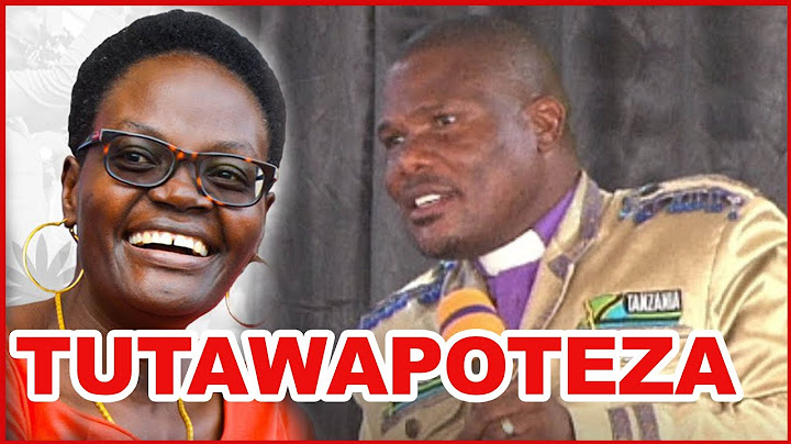 MWANAMAPINDUZI: "TUTAWAPOTEZA, POLISI MSIWATAFUTE..." amtaja spika tulia