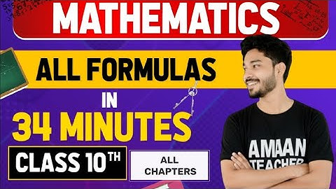 🧠 All Maths Formulas Class 10 | One Shot Formula Revision for Boards 2025! By Amaan✨ #class10maths 