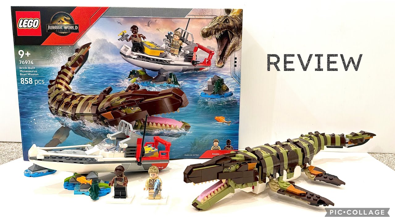 2025 LEGO Jurassic World Rebirth 76974 Brick Built Mosasaurus Boat