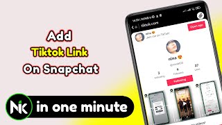 How To Add Tiktok Link To Snapchat 2024